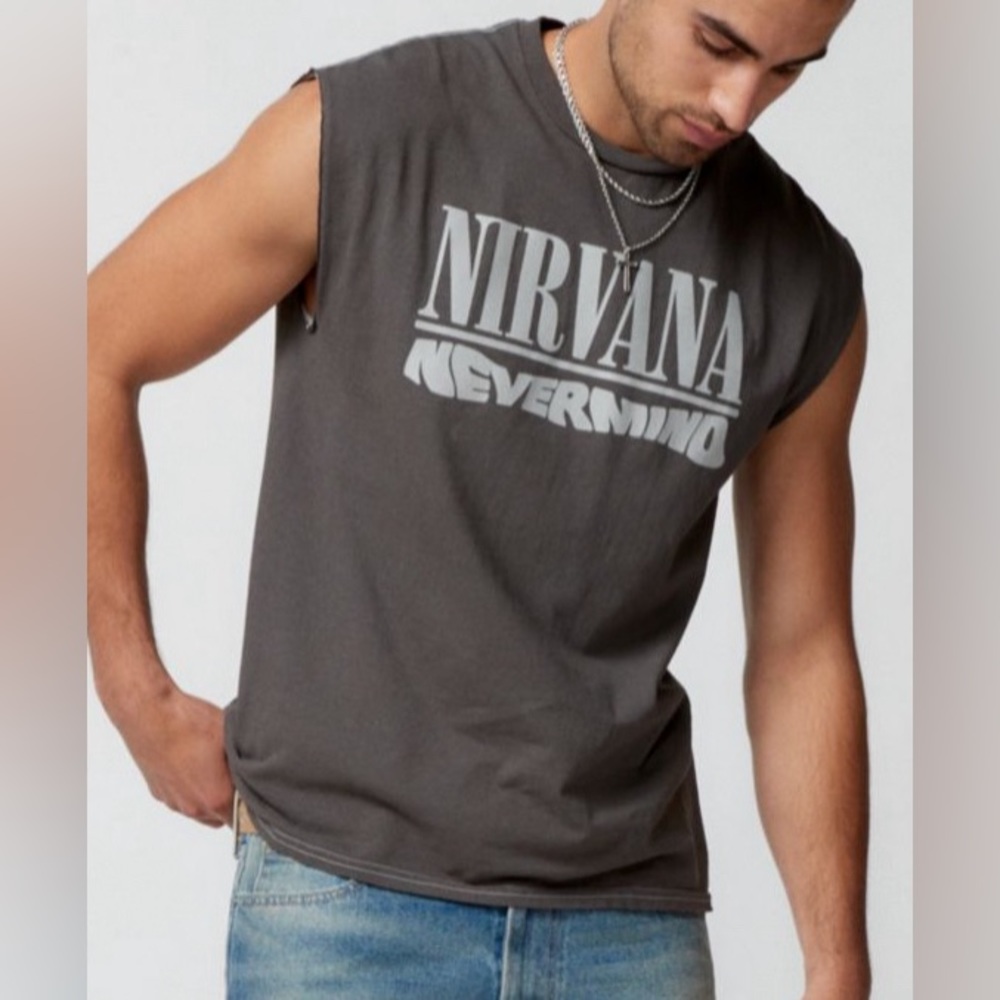 NWT Urban Outfitters Nirvana Nevermind Muscle Tee Sleeveless Large